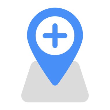 Konum eklemek için düzenlenebilir tasarım simgesi 