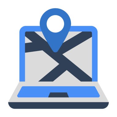 Çevrimiçi navigasyonun modern tasarım simgesi 