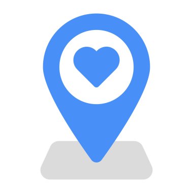 Kalbin içinde yer tutucu, aşk ikonu 