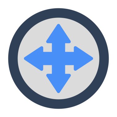 Modern design icon of directional arrows 