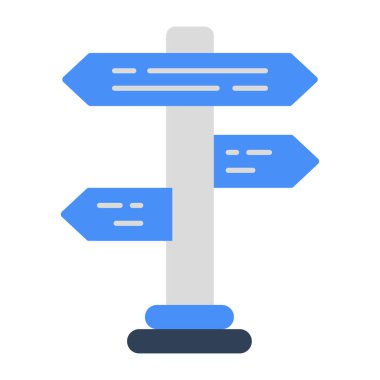 Modern design icon of roadboard 