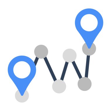 Güzergahın mükemmel tasarım simgesi 