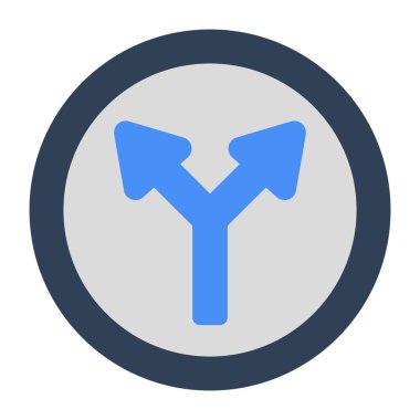 Y kesişim tahtasının modern tasarım simgesi 