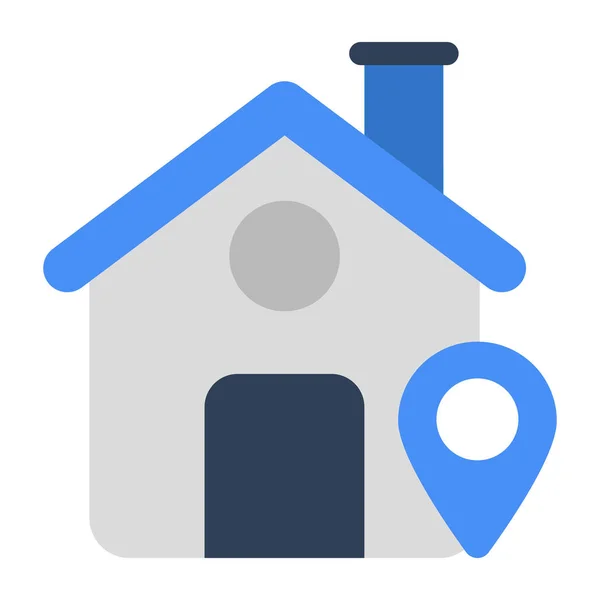 House Pointer Icon Home Location — Stok Vektör