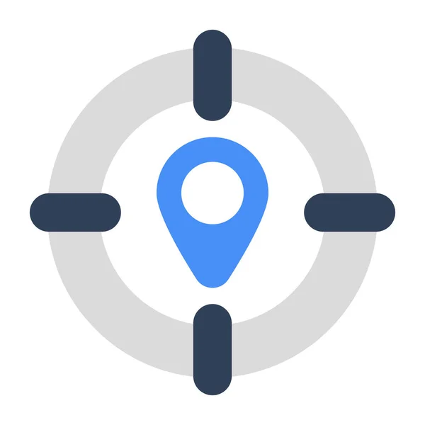 Unique Design Icon Location Target — Image vectorielle