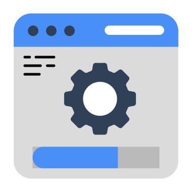A unique design icon of web setting 