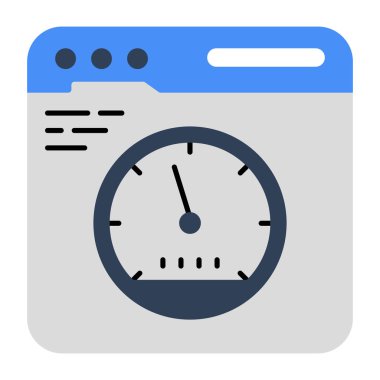 Web hız optimizasyonunun modern tasarım simgesi 