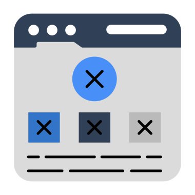 Blok web sitesinin düzenlenebilir tasarım simgesi