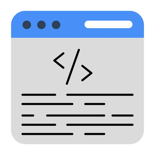 Unique Design Icon Web Coding — стоковый вектор