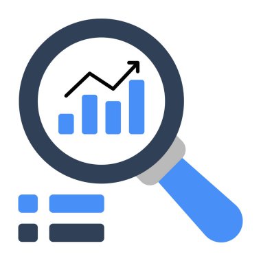 Veri analizinin modern tasarım simgesi 