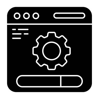 A unique design icon of web setting 