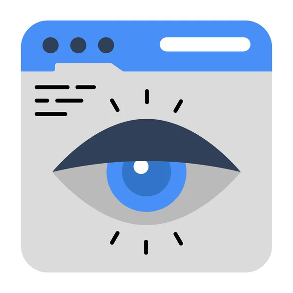 Сучасний Іконка Дизайну Веб Моніторингу — стоковий вектор