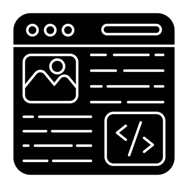 Unique Design Icon Web Coding — Διανυσματικό Αρχείο