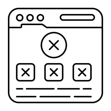 Blok web sitesinin düzenlenebilir tasarım simgesi