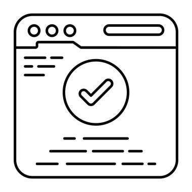 Onaylanmış web sitesinin moda tasarım simgesi 