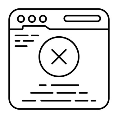 Blok web sitesinin düzenlenebilir tasarım simgesi