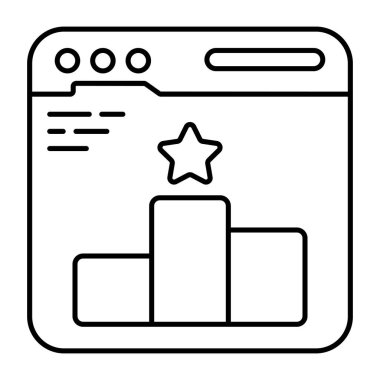 Web sıralaması için eşsiz bir tasarım simgesi 