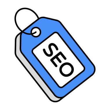 Premium download icon of seo tag