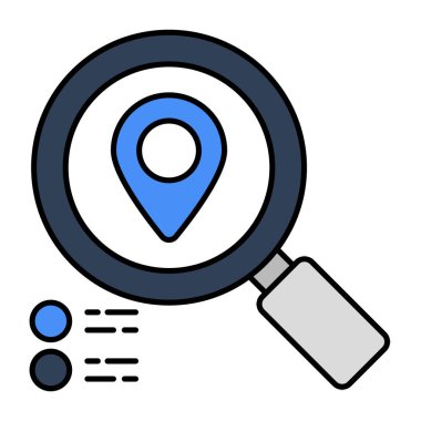 Arama konumunun premimium indirme simgesi 