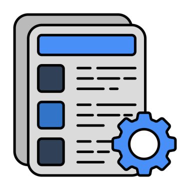 Vites gösterme listesi yönetim simgesine sahip kağıt