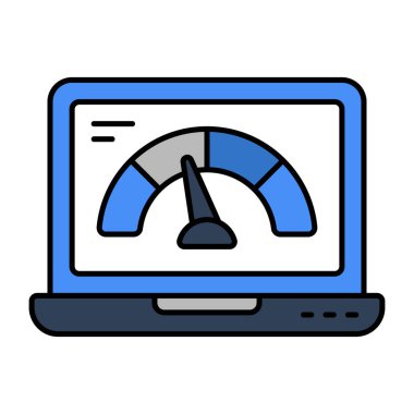 Sistem hız optimizasyonunun modern tasarım simgesi 