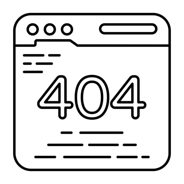 Creative Design Vector Error 404 — Stock Vector