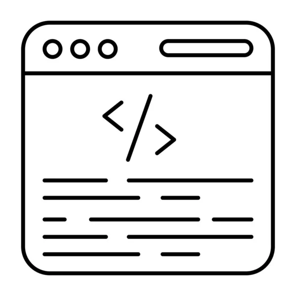 Unique Design Icon Web Coding — Vetor de Stock
