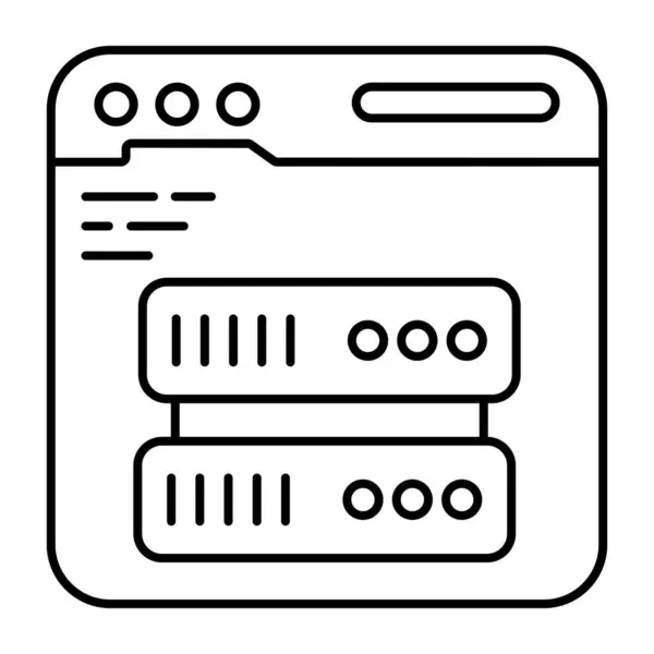 Дизайн Иконки Онлайн Сервера — стоковый вектор