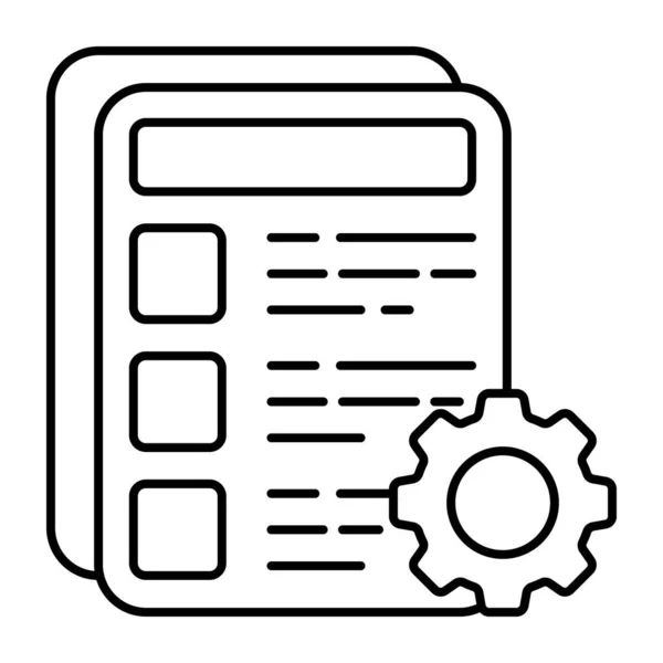Χαρτί Την Επίδειξη Εργαλείων Εικονίδιο Διαχείρισης Λίστας — Διανυσματικό Αρχείο