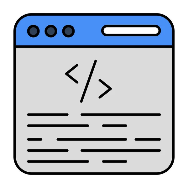 Unique Design Icon Web Coding — Archivo Imágenes Vectoriales