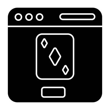 Elmas kart simgesinin sağlam bir tasarımı