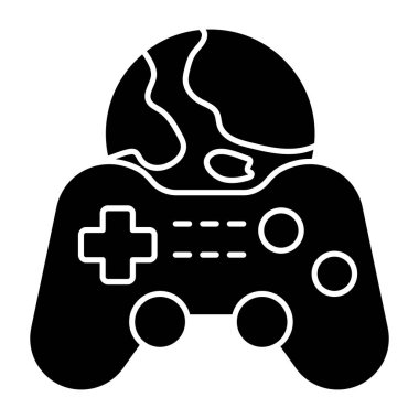 Küresel oyun için modern tasarım simgesi 