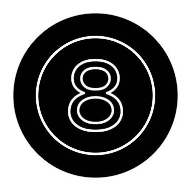 A trendy vector design of snooker ball