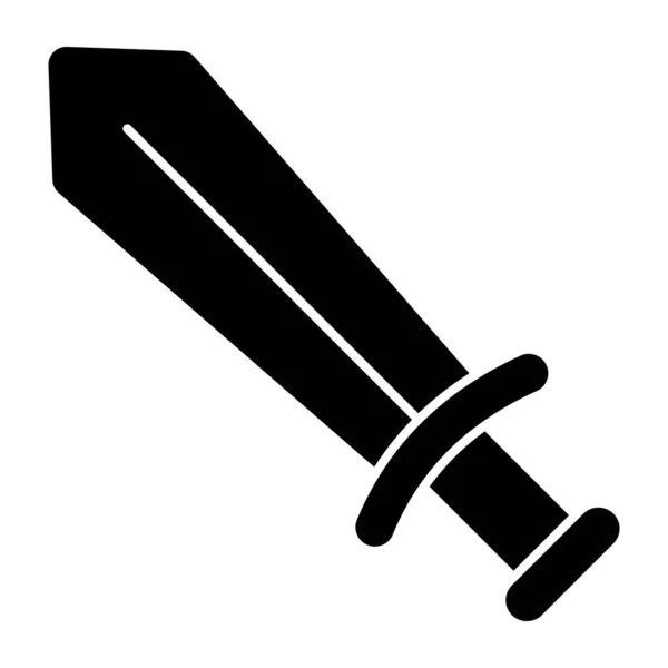 一个坚实的设计 剑的象征 — 图库矢量图片