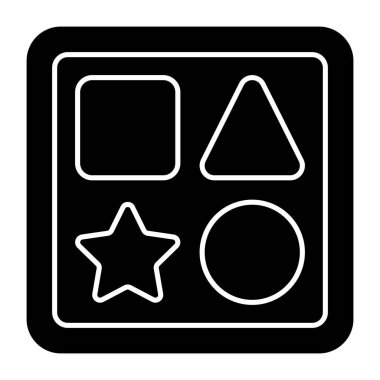       Matematik vektörü şekillendirir, geometrik şekiller simgesi