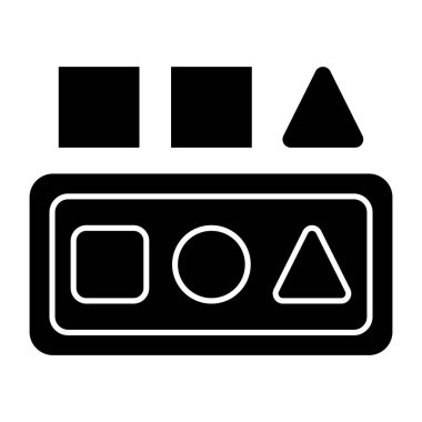       Matematik vektörü şekillendirir, geometrik şekiller simgesi