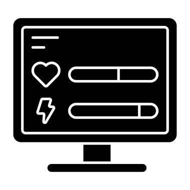 Sağlık noktalarının eşsiz bir tasarım simgesi 