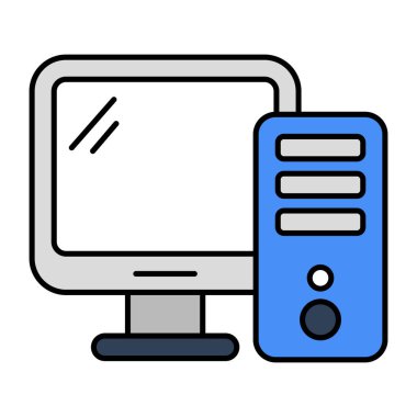 Düz dizayn, bilgisayarın simgesi