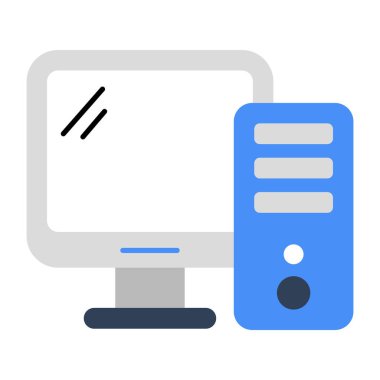 Düz dizayn, bilgisayarın simgesi