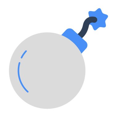 Düz dizayn, bomba ikonu