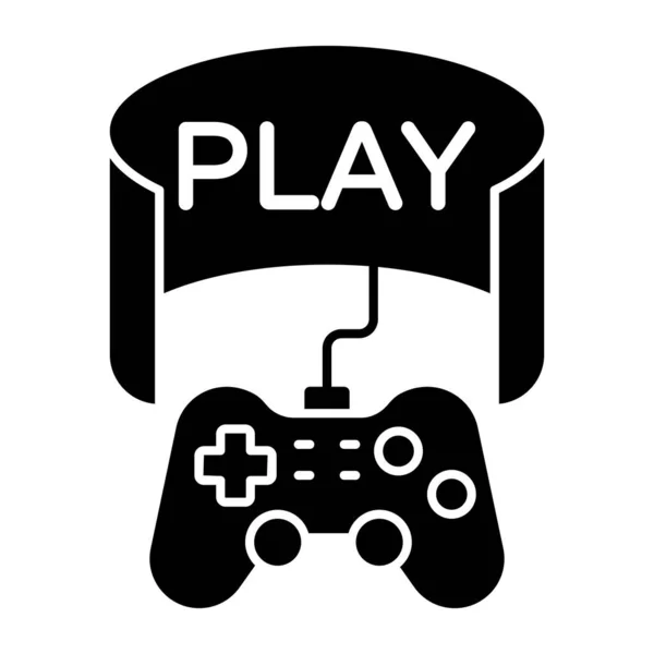 Modern Design Icon Play Video Game — Stock Vector