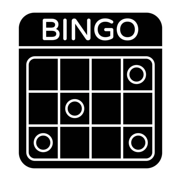 Perfect Design Icon Bingo Game — Stock Vector