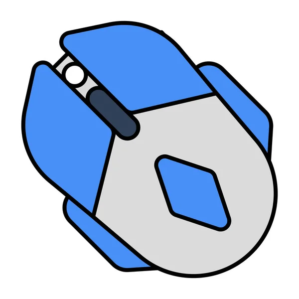平らなデザイン マウスのアイコン — ストックベクタ