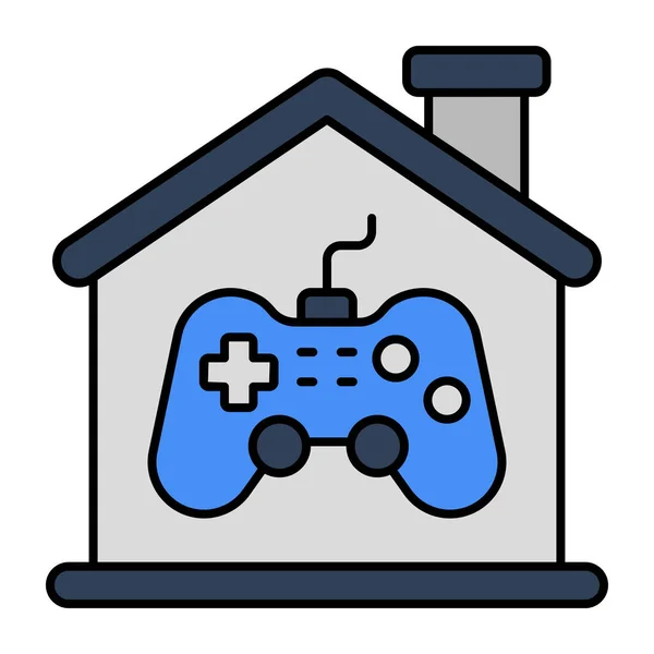 Иконка Современного Дизайна Игрового Дома — стоковый вектор