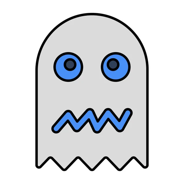 Icono Diseño Creativo Fantasma Juego — Vector de stock