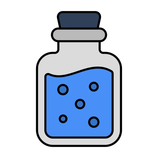 化学ボトルのトレンディーなベクトルデザイン — ストックベクタ