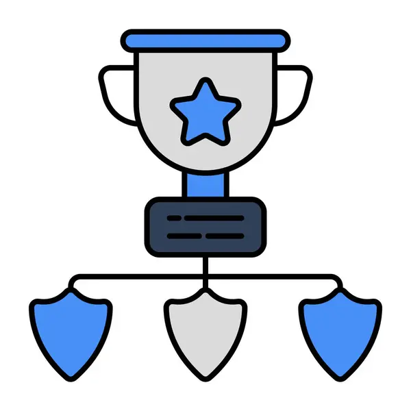Flat Design Icon Trophy Cup — Stockvektor
