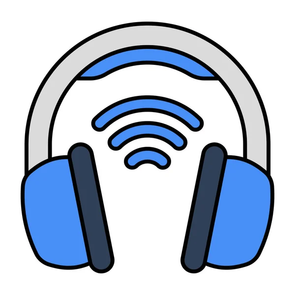 stock vector Wireless headphones icon, editable vector 