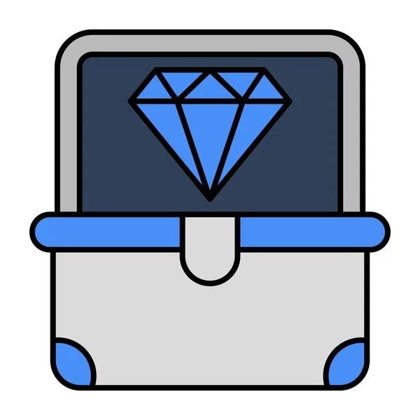 钻石的流行设计图标 — 图库矢量图片