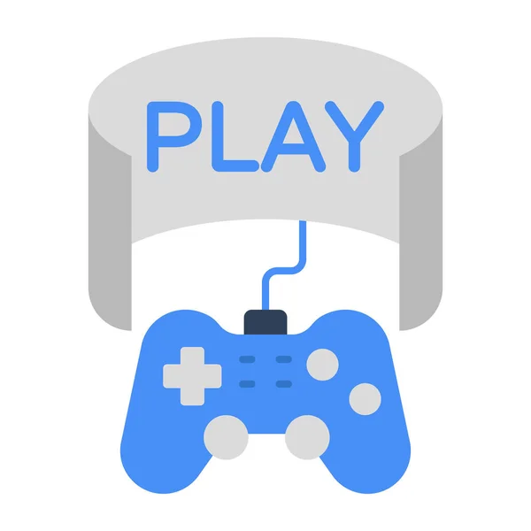 Modern Design Icon Play Video Game — Stock Vector